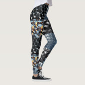 Leggings CGI Metallic Cube Grid with Reflective Golden Ligh (Droite)