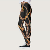 Leggings Chaîne baroque Design Motif (Gauche)