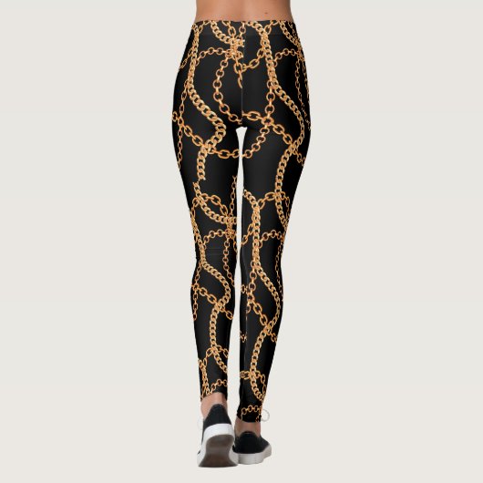 Leggings Chaînes d'or Luxe  (Dos)