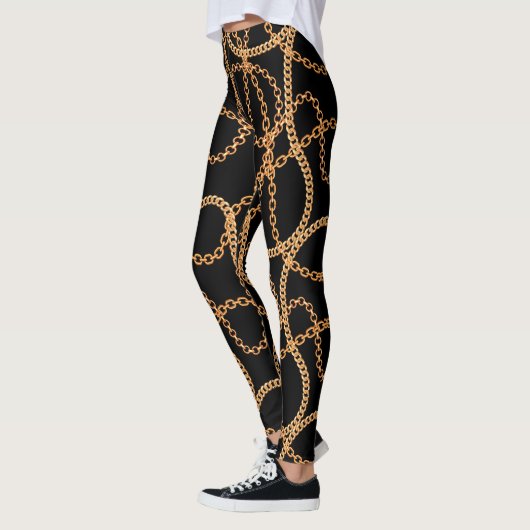 Leggings Chaînes d'or Luxe  (Gauche)
