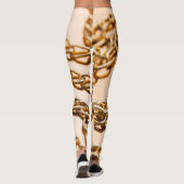 Leggings Chaînes D'Or, Reflective Surface Luxe. (Dos)