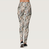 Leggings Chaînes sur feuilles de palmiers. (Dos)