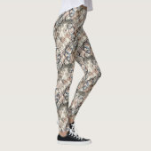 Leggings Chaînes sur feuilles de palmiers. (Droite)