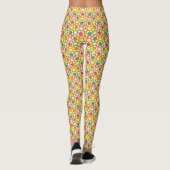 Leggings Chainmail floral en Crème (Dos)