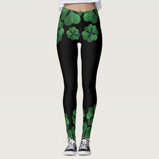 Leggings Chalkboard Shamrock St. Patrick's Day (Devant)