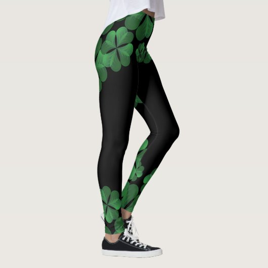 Leggings Chalkboard Shamrock St. Patrick's Day (Droite)