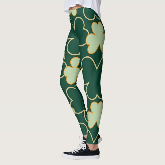 Leggings Chalkboard Shamrock St. Patrick's Day (Gauche)