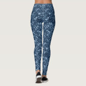 Leggings Chambray Bleu chatoyant Dahlia jambées femmes (Dos)
