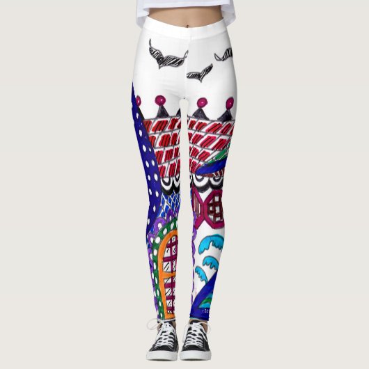Leggings Chambre de palmier (Devant)