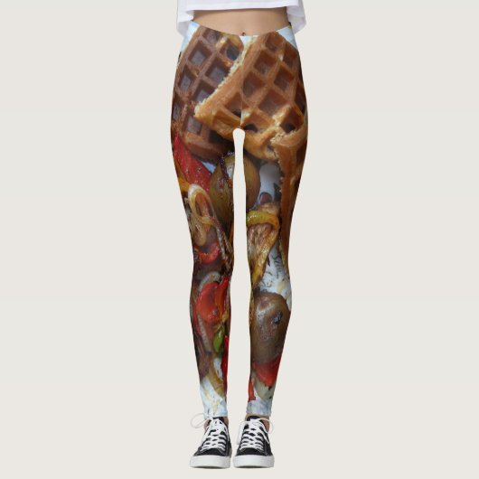 Leggings chambre d'hôtes gaufre et gâteau de pommes de terr (Devant)