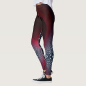 Leggings Chambre Echo métallique Abstraite avec onde sonore (Gauche)