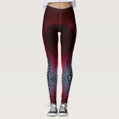Leggings Chambre Echo métallique Abstraite avec onde sonore (Devant)