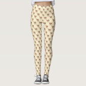 Leggings chameau beige (Devant)