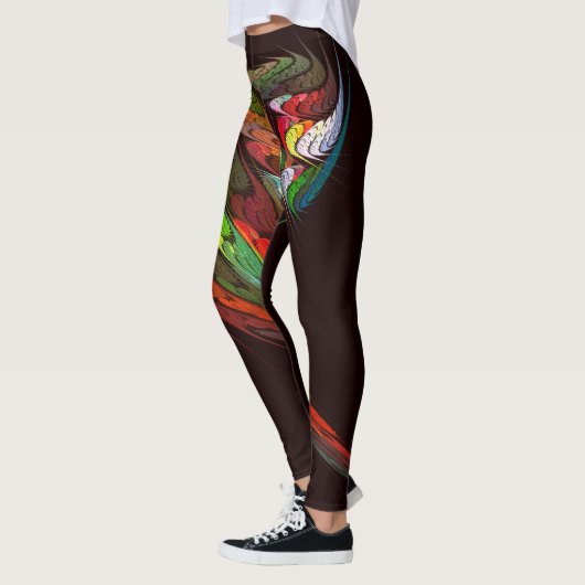 Leggings Chameleon Art Abstrait (Gauche)