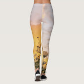 Leggings champ avec des fleurs (Dos)