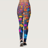 Leggings Champ Coloré De Fleurs (Dos)