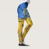 Leggings Champ de blé de Van Gogh peinture impressionniste (Droite)