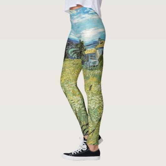 Leggings Champ de blé vert Vincent van Gogh (Gauche)
