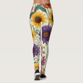 Leggings Champ de fleurs (Dos)