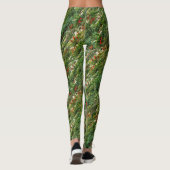 Leggings Champ de fleurs, Nom personnalisé (Dos)