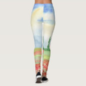 Leggings Champ de pavots en Toscane (Dos)