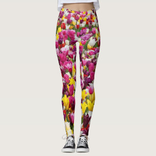 Leggings champ plein de tulipes
