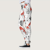 Leggings Champignons champignon : Nature Line Art (Gauche)