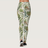 Leggings Champignons des bois Pinecones Ferns Motif d'autom (Dos)