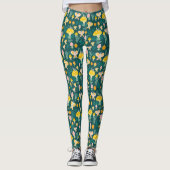 Leggings Champignons magiques Mignons Papillons Escargots L (Devant)
