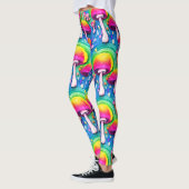 Leggings Champignons mignons colorés Motif sans joint (Gauche)
