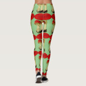 Leggings Champignons rouges vintages (Dos)