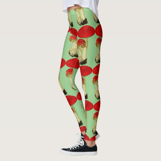 Leggings Champignons rouges vintages (Gauche)