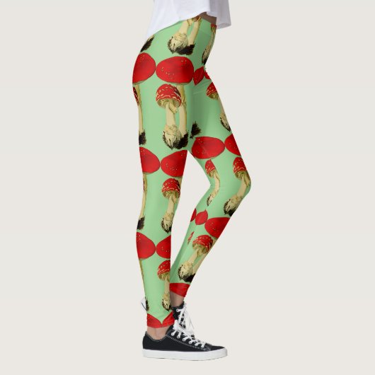 Leggings Champignons rouges vintages (Droite)