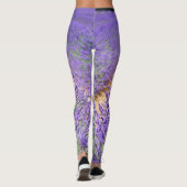 Leggings Champs de fleurs de lavande (Dos)