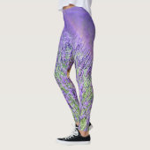 Leggings Champs de fleurs de lavande (Gauche)