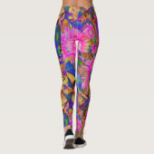 Leggings champs de tournesol pour toujours - rose (Dos)
