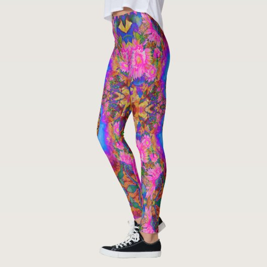 Leggings champs de tournesol pour toujours - rose (Gauche)