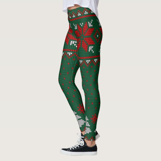Leggings Chandail de Noël (Gauche)