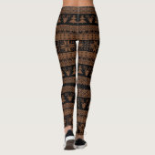 Leggings Chandail de Noël de café noir et de chocolat (Dos)