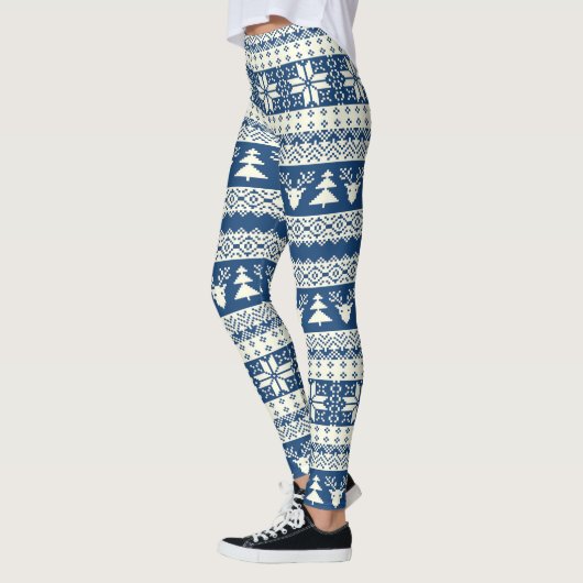 Leggings Chandail de Noël de Delft (Gauche)