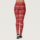 Leggings Chandail de Noël moche - Granny Knit - Christian (Dos)