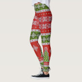 Leggings Chandail de Noël moche| Légendes de l'Île-du-Princ (Gauche)