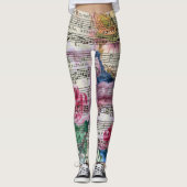 Leggings Chansons florales (Devant)