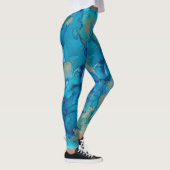 Leggings Chanukah Blue, Golds Design (Droite)