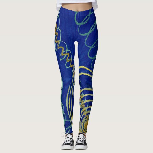 Leggings Chaos Primordial par Hilma af Klint (Devant)