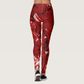 Leggings Chaos rouge (Dos)