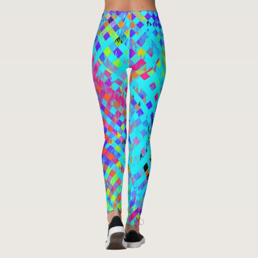 Leggings Chaos structurés Abstraits (Dos)