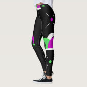 Leggings Chapeau de Bouffon de Mardi Gras (Gauche)