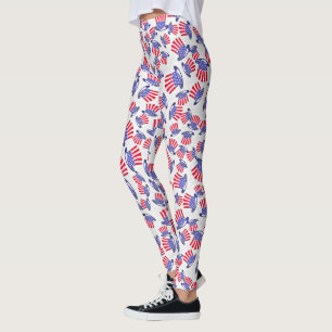 Leggings Chapeaux supérieurs patriotiques