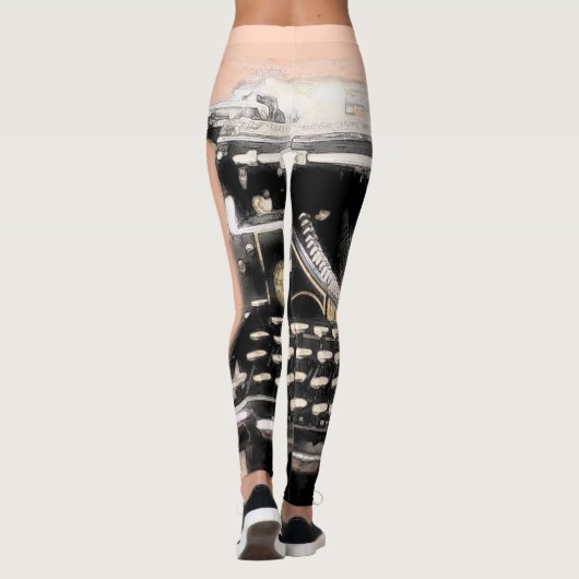 Leggings Chaque auteur aime une machine à écrire de (Dos)